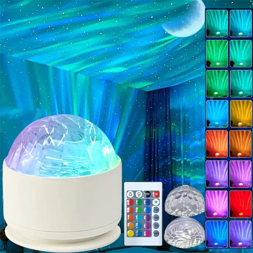 Aurora Galaxy Projector — LED Night Sky Light